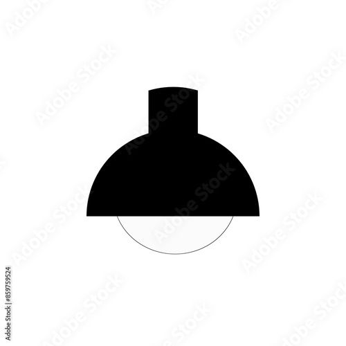 black and white lamp