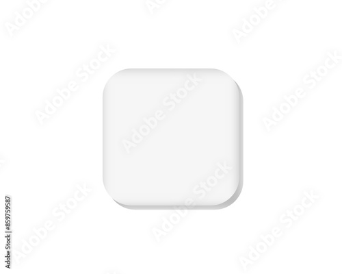 blank white button