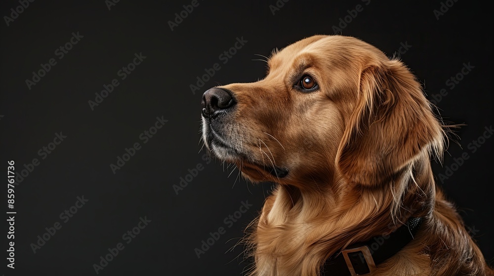 a dog closeup on black background a dog closeup on black background