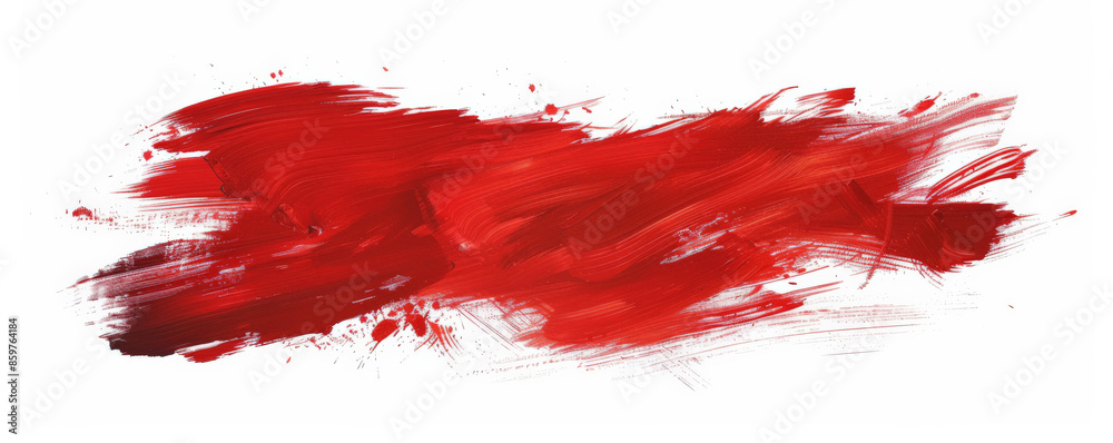 Deep Reds: Rich red brush strokes on a white background, creating a dramatic and elegant look. Deep Reds: Rich red brush strokes on a white background, creating a dramatic and elegant look.