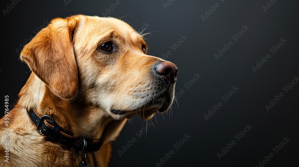 a dog with a dog collar a dog with a dog collar