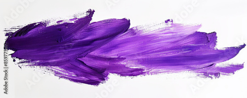 Vibrant Purples: Bold purple brush strokes on a white background, creating a vibrant and energetic effect.