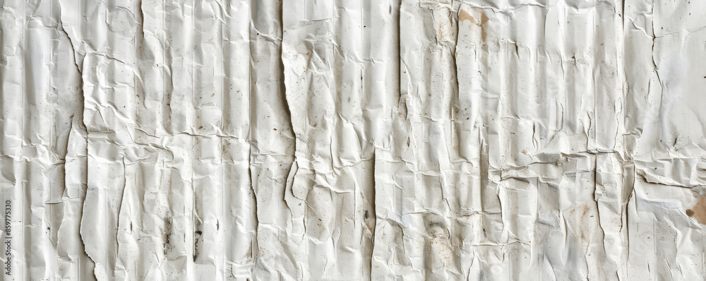 White Corrugated Cardboard: Textured white corrugated cardboard, providing a tactile and rustic background.