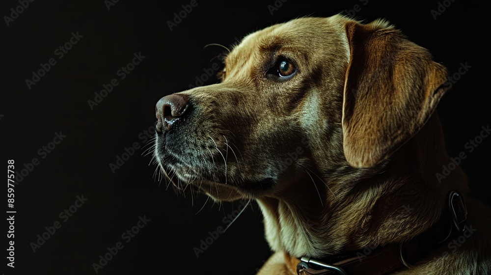 a dog with a dog collar a dog with a dog collar