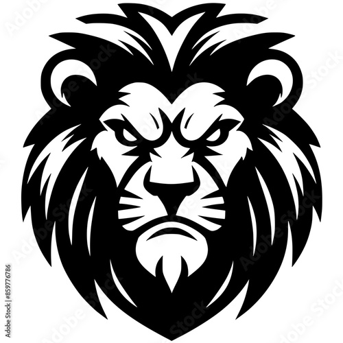 Esports lion head silhouette