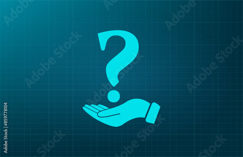 Vector illustration, blue background.