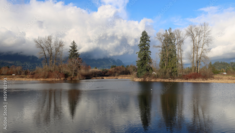 Autumn scenery of British Columbia country Autumn scenery of British Columbia country