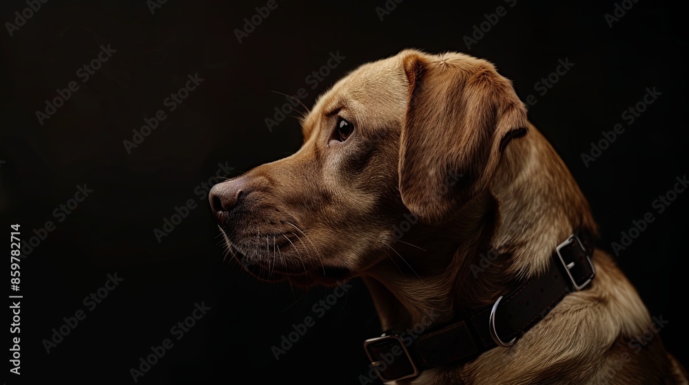 a dog with a dog collar a dog with a dog collar