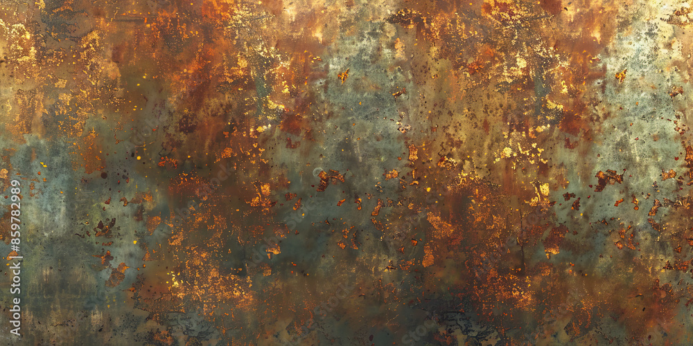 Weathered Metal: Close-Up Texture of Weathered Metal Surface, depicting Rust and Patina Weathered Metal: Close-Up Texture of Weathered Metal Surface, depicting Rust and Patina