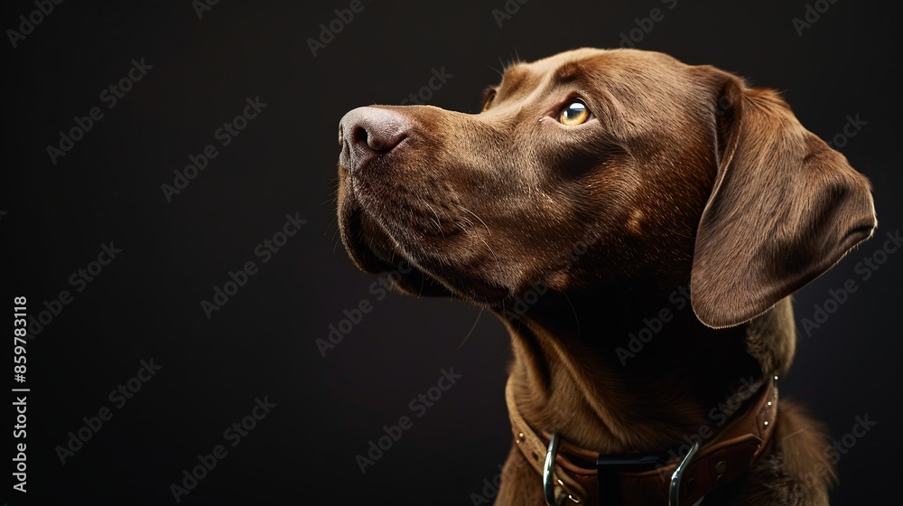 a dog with a dog collar a dog with a dog collar