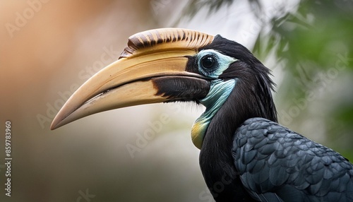palawan hornbill bird in close up © Fletcher