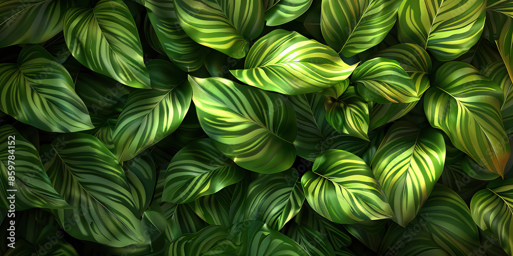 Lush Foliage: Close-Up Texture of Vibrant Green Leaves, Highlighting Veins and Leaf Patterns. Lush Foliage: Close-Up Texture of Vibrant Green Leaves, Highlighting Veins and Leaf Patterns.