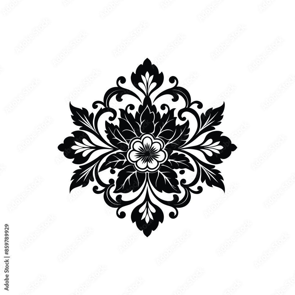 Floral design ornament vector Floral design ornament vector