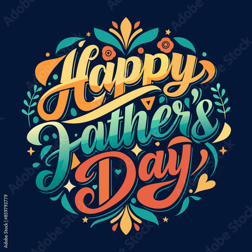 Dad fathers day t-shirt design, Happy fathers day vector typography. Happy father's day t-shirt.