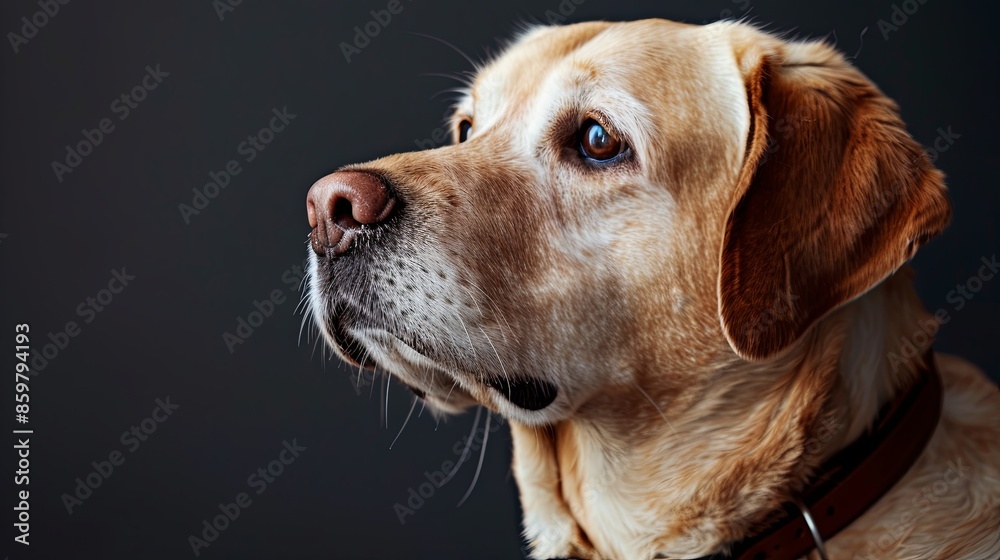 a dog with a dog collar a dog with a dog collar