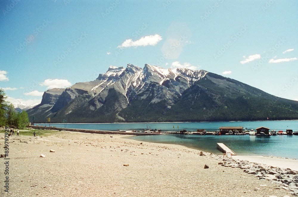 lake and mountains minnewanka lake