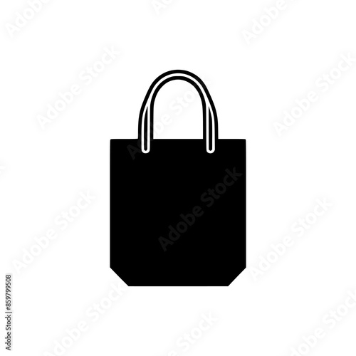 totebag shopping logo vector illustration template design