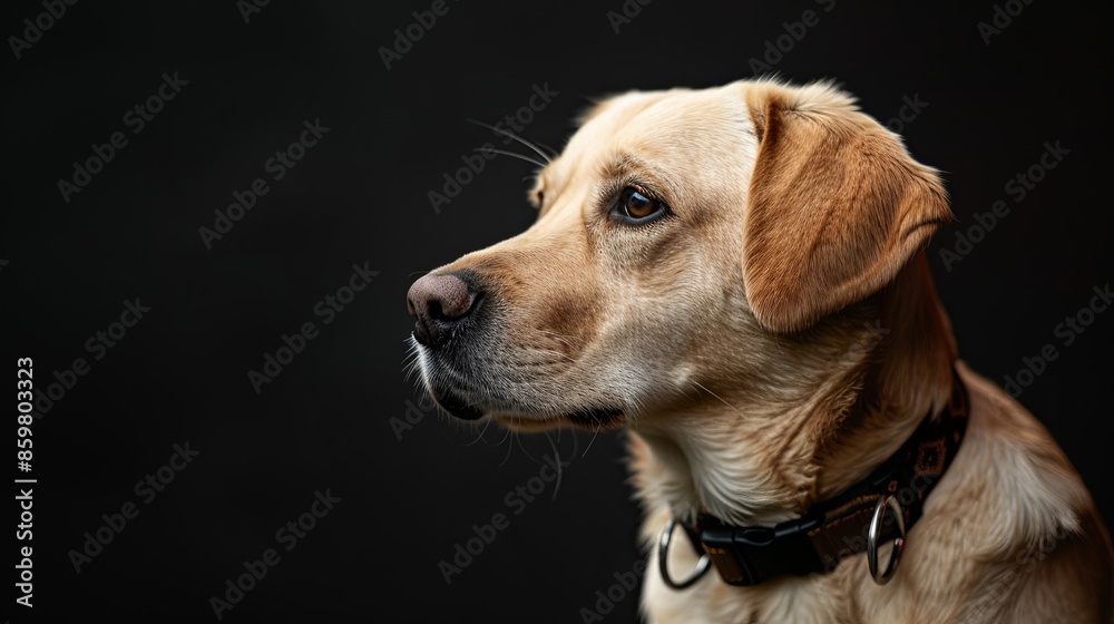 a dog with a dog collar a dog with a dog collar