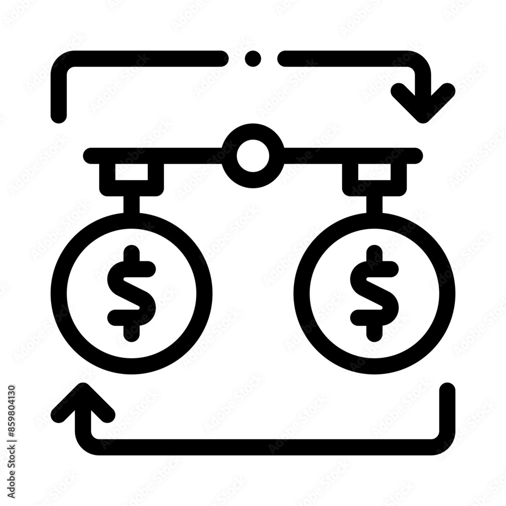 stabilization line icon stabilization line icon