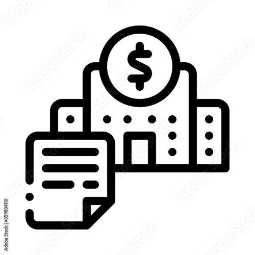 monetary policy line icon