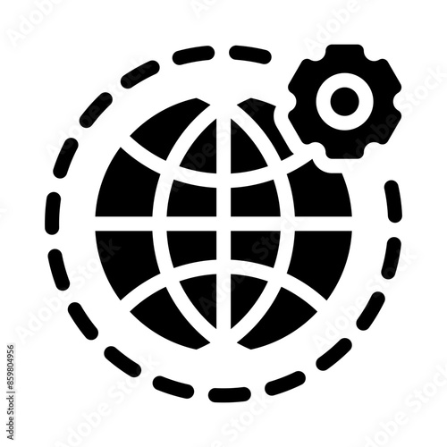 globalization glyph icon