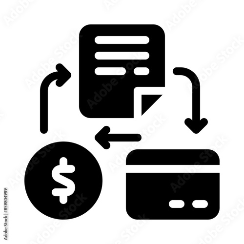 credit glyph icon