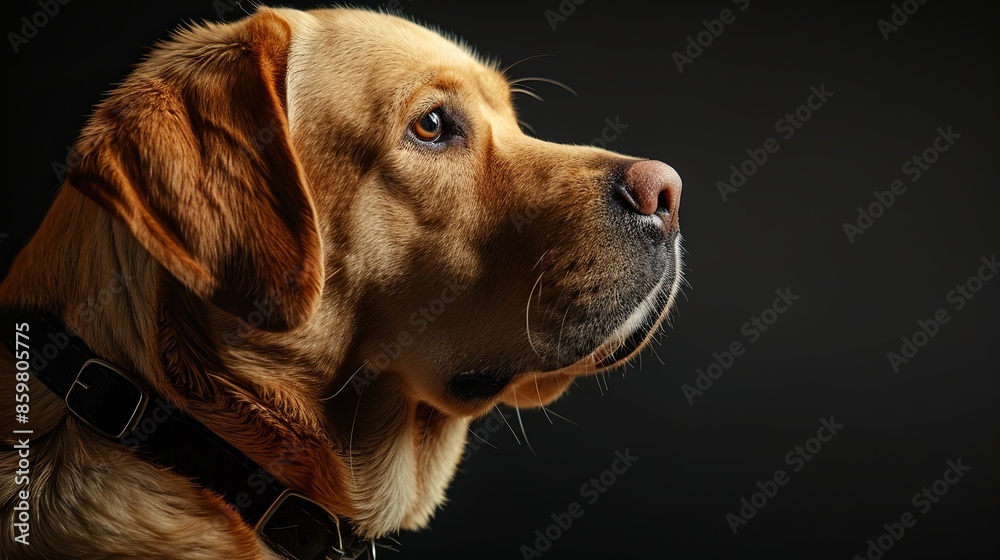 a dog with a dog collar a dog with a dog collar