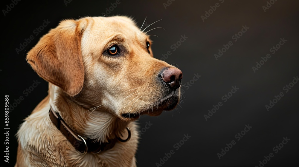 a dog with a dog collar a dog with a dog collar