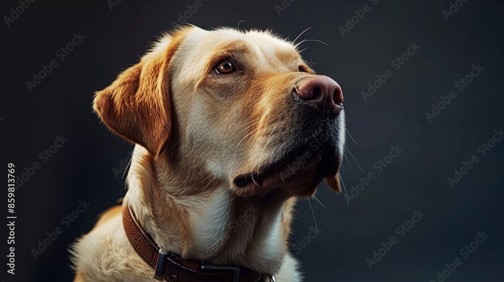 a dog with a dog collar a dog with a dog collar