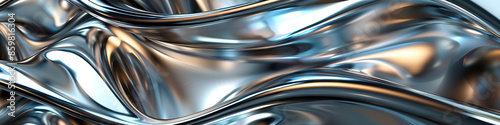 Metal is the cool, smooth touch of industrial strength: Depict a close-up of metal, with its smooth and cool texture symbolizing strength and durability.