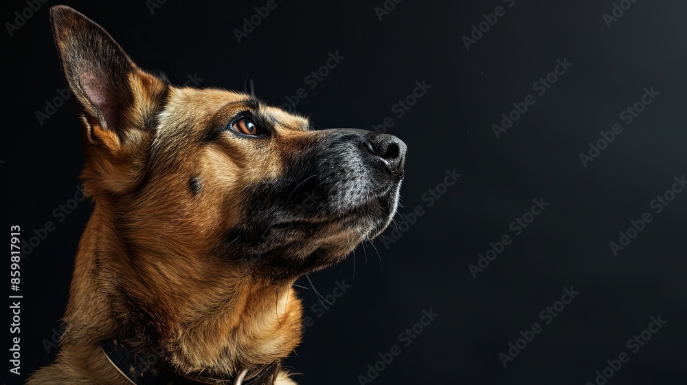 a dog with a dog collar a dog with a dog collar