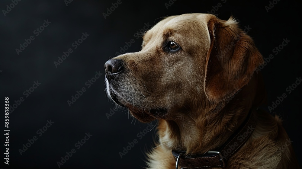 a dog with a dog collar a dog with a dog collar
