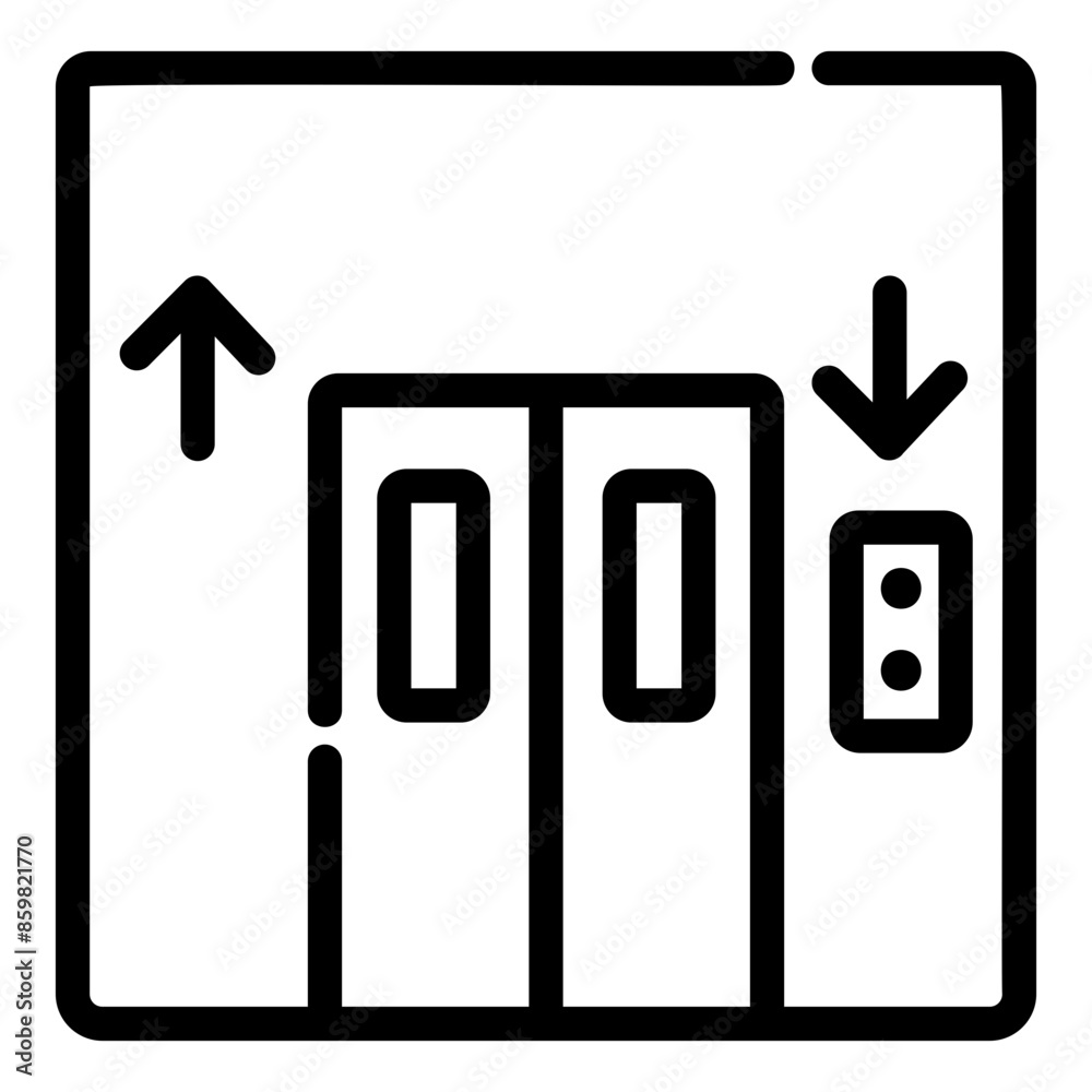 lift outline icon lift outline icon