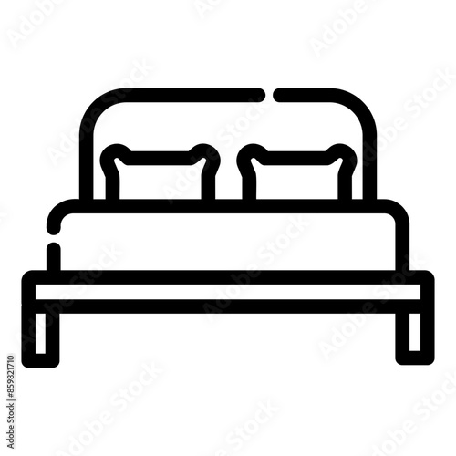 bedroom outline icon