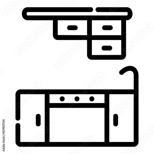 kitchen outline icon photo