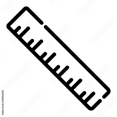 ruler outline icon