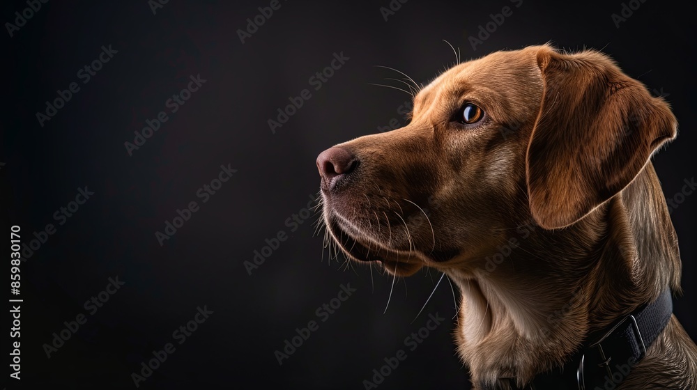a dog with a dog collar a dog with a dog collar