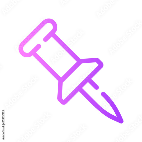 thumbtack gradient icon