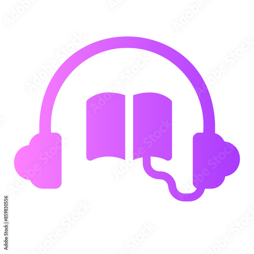 audiobook gradient icon