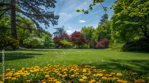 spring flower on park