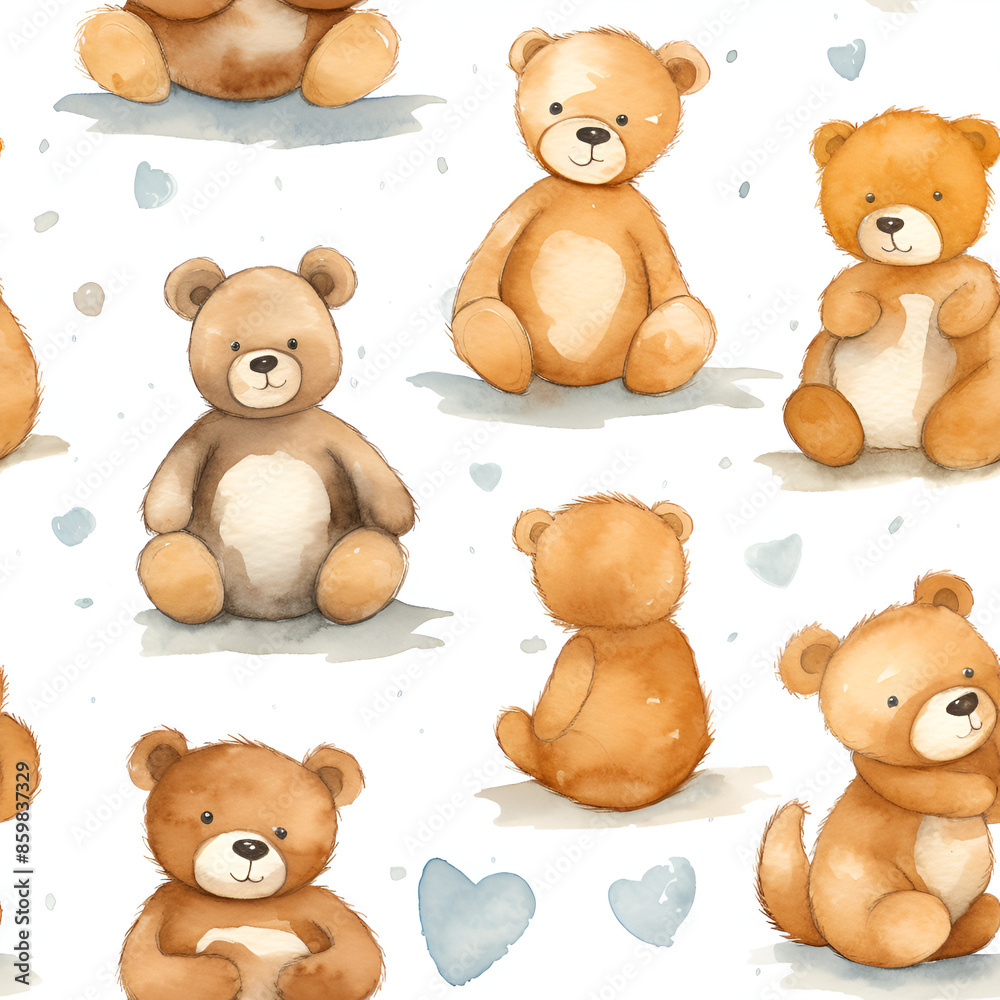 Chibi Female Teddy Bears Baby Sketches