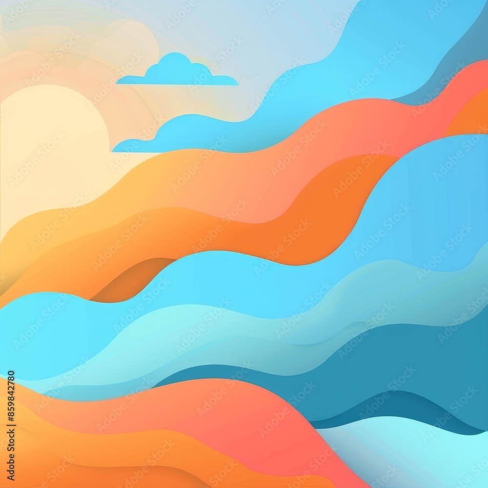 Sky With Clouds and Waves Sky With Clouds and Waves