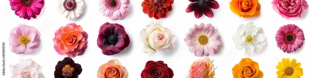 Cluster of Flowers Adorning a Wall Cluster of Flowers Adorning a Wall