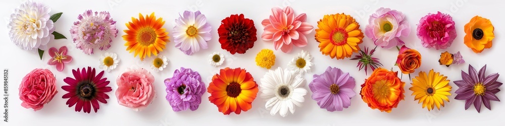 Vibrant Flowers Adorn a Wall Vibrant Flowers Adorn a Wall