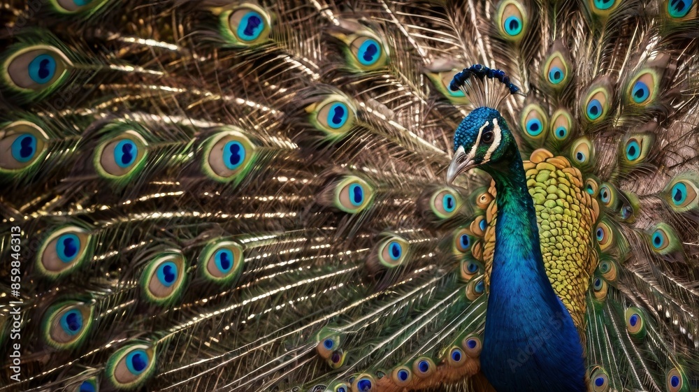 Obraz premium peacock with feathers