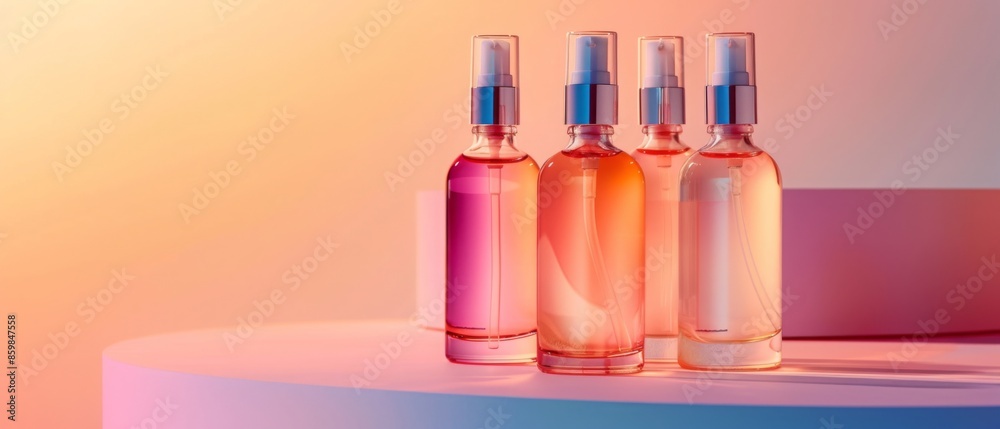 Various tubes of paint and laboratory liquids, along with beauty products like moisturizers and nail polish, displayed in containers of plastic and glass Various tubes of paint and laboratory liquids, along with beauty products like moisturizers and nail polish, displayed in containers of plastic and glass