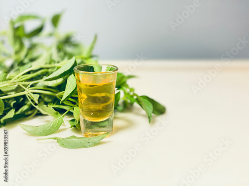 A drink extracted from vegetables to warm the body.