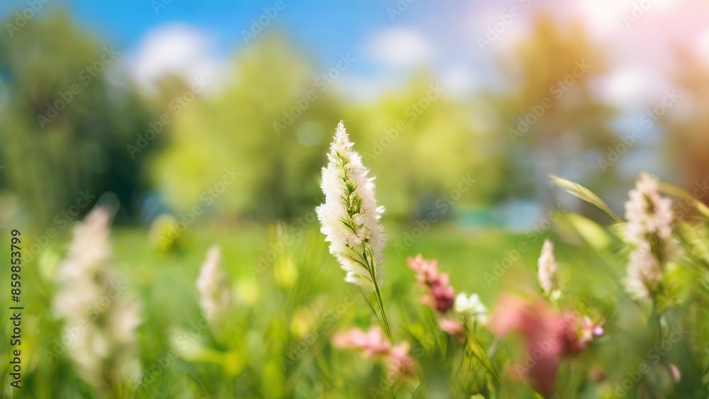 Defocused Beautiful Blurred Spring Grass Background. Made with Generative AI Technology Defocused Beautiful Blurred Spring Grass Background. Made with Generative AI Technology