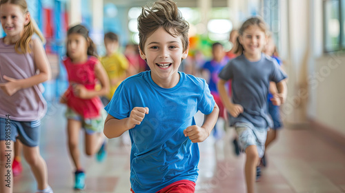 Group of children at school