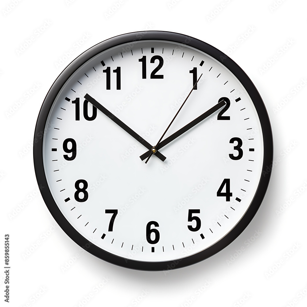 Clock face isolated on white background. 3D illustration. 3D rendering. Clock face isolated on white background. 3D illustration. 3D rendering.